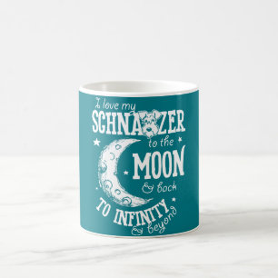Ik hou van mijn Schnauzer voor de Moon and Back Mo Koffiemok