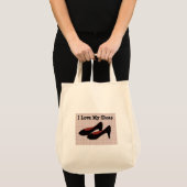 Ik hou van mijn schoenen tote bag (Voorkant (product))