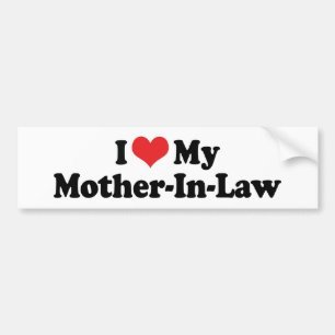 Ik hou van mijn schoonmoeder bumpersticker