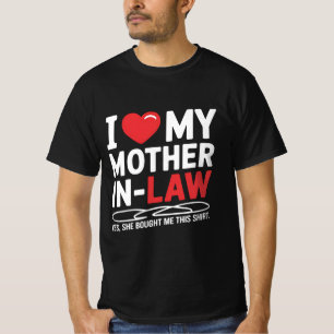 Ik hou van mijn schoonmoeder t-shirt