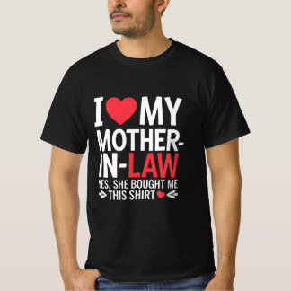 Ik hou van mijn schoonmoeder t-shirt