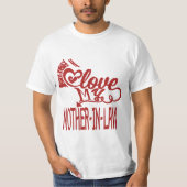 Ik hou van mijn schoonmoeder-T-shirt T-shirt (Voorkant)