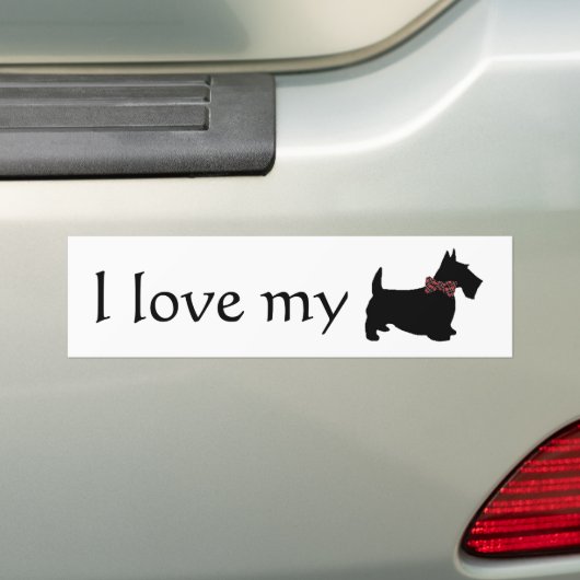 Ik hou van mijn Schotse Bumpersticker (Op auto)