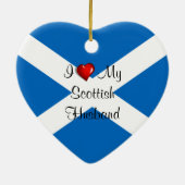 Ik hou van mijn Schotse man Keramisch Ornament (Achterkant)