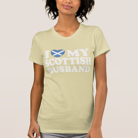 Ik hou van mijn Schotse man T-shirt (Voorkant)
