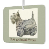 Ik hou van mijn Schotse terriër! Auto Luchtverfris Luchtverfrisser (Links)