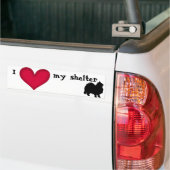 Ik hou van mijn schuilkat bumpersticker (Op Truck)