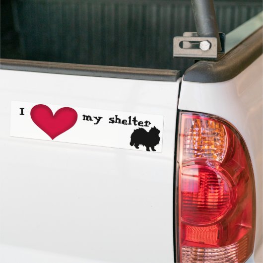 Ik hou van mijn schuilkat bumpersticker (Op Truck)