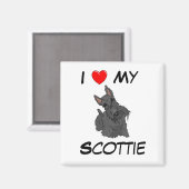 Ik hou van mijn Scottie Magnet (Voorkant / Achterkant)