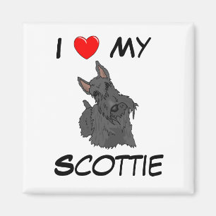 Ik hou van mijn Scottie Magnet