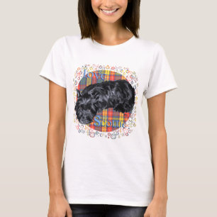 Ik hou van mijn Scottie op Schots geruit T-shirt