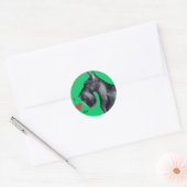 Ik hou van mijn Scottie Ronde Sticker (Envelop)