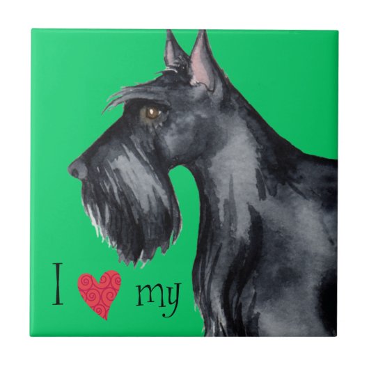 Ik hou van mijn Scottie Tegeltje (Voorkant)
