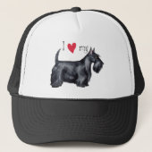 Ik hou van mijn Scottie Trucker Pet (Voorkant)