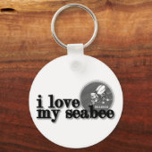 Ik hou van mijn Seabee met Seabee logo Sleutelhanger (Voorkant)