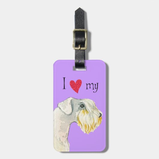 Ik hou van mijn Sealyham Terrier Bagagelabel (Voorkant verticaal)