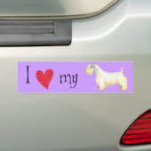 Ik hou van mijn Sealyham Terrier Bumpersticker (Op auto)