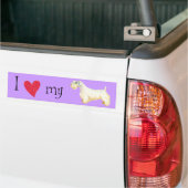 Ik hou van mijn Sealyham Terrier Bumpersticker (Op Truck)