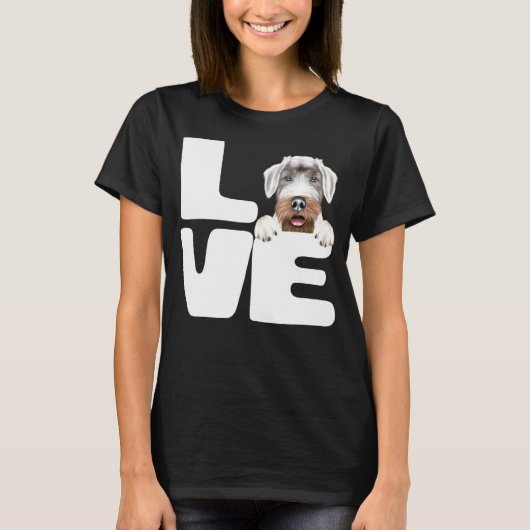 Ik hou van mijn Sealyham Terrier-hond T-shirt (Voorkant)