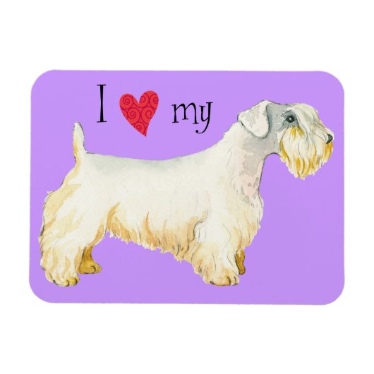 Ik hou van mijn Sealyham Terrier Magneet (Horizontaal)