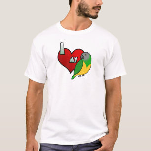 Ik hou van mijn Senegal Parrot T-Shirt