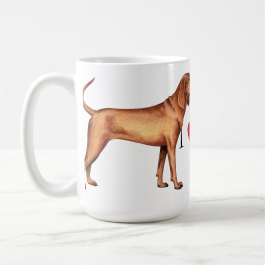 Ik hou van mijn sequbone Coonhound Koffiemok (Links)