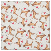 Ik hou van mijn sequbone Coonhound Stof (Swatch)