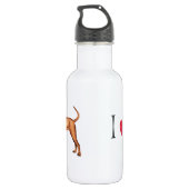 Ik hou van mijn sequbone Coonhound Waterfles (Achterkant)