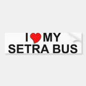 Ik hou van mijn Setra bus Bumpersticker (Voorkant)