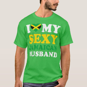 Ik hou van mijn Sey Jamaican Husband Jamaica Wife  T-shirt