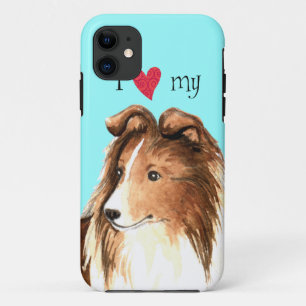 Ik hou van mijn Sheltie Case-Mate iPhone Case
