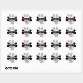 Ik hou van mijn Sheltie - Dog Bone Ronde Sticker (Vel)
