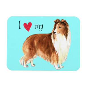 Ik hou van mijn Sheltie Magneet