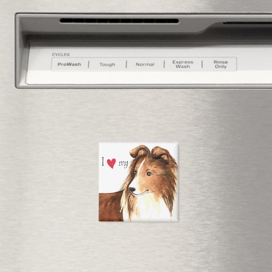 Ik hou van mijn Sheltie Magneet (Insitu (Vaatwasser))