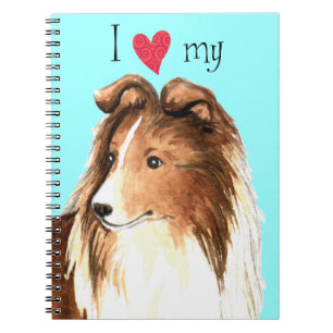 Ik hou van mijn Sheltie Notitieboek