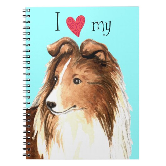 Ik hou van mijn Sheltie Notitieboek (Voorkant)
