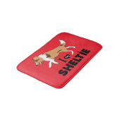 Ik hou van mijn Sheltie Shetland Sheepdog Badmat (Gekanteld)