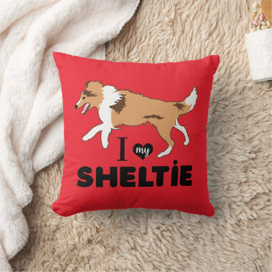 Ik hou van mijn Sheltie Shetland Sheepdog Kussen