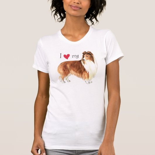 Ik hou van mijn Sheltie T-shirt (Voorkant)
