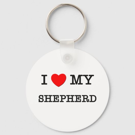Ik hou van mijn SHEPHERD Sleutelhanger (Voorkant)