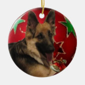 Ik hou van mijn Shepherd-versiering Keramisch Ornament (Voorkant)