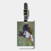 Ik hou van mijn Shetland Sheepdog Black Tri Bagagelabel (Voorkant verticaal)