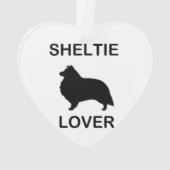 Ik hou van mijn Shetland Sheepdog Ornament (achterkant)