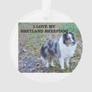Ik hou van mijn Shetland Sheepdog Ornament