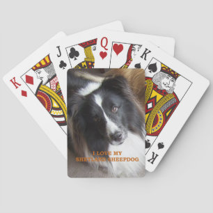 Ik hou van mijn Shetlandse herdershond Pokerkaarten