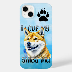 Ik hou van mijn Shiba Inu   Eigenaar hond Case-Mate iPhone 14 Plus Hoesje