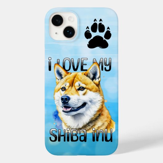 Ik hou van mijn Shiba Inu | Eigenaar hond Case-Mate iPhone Case (Achterkant)