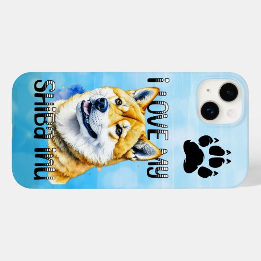 Ik hou van mijn Shiba Inu | Eigenaar hond Case-Mate iPhone Case (Achterkant (horizontaal))