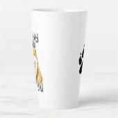 Ik hou van mijn Shiba Inu | Eigenaar hond Latte Mok (Voorkant)