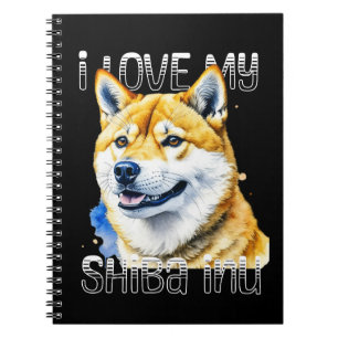 Ik hou van mijn Shiba Inu   Eigenaar hond Notitieboek